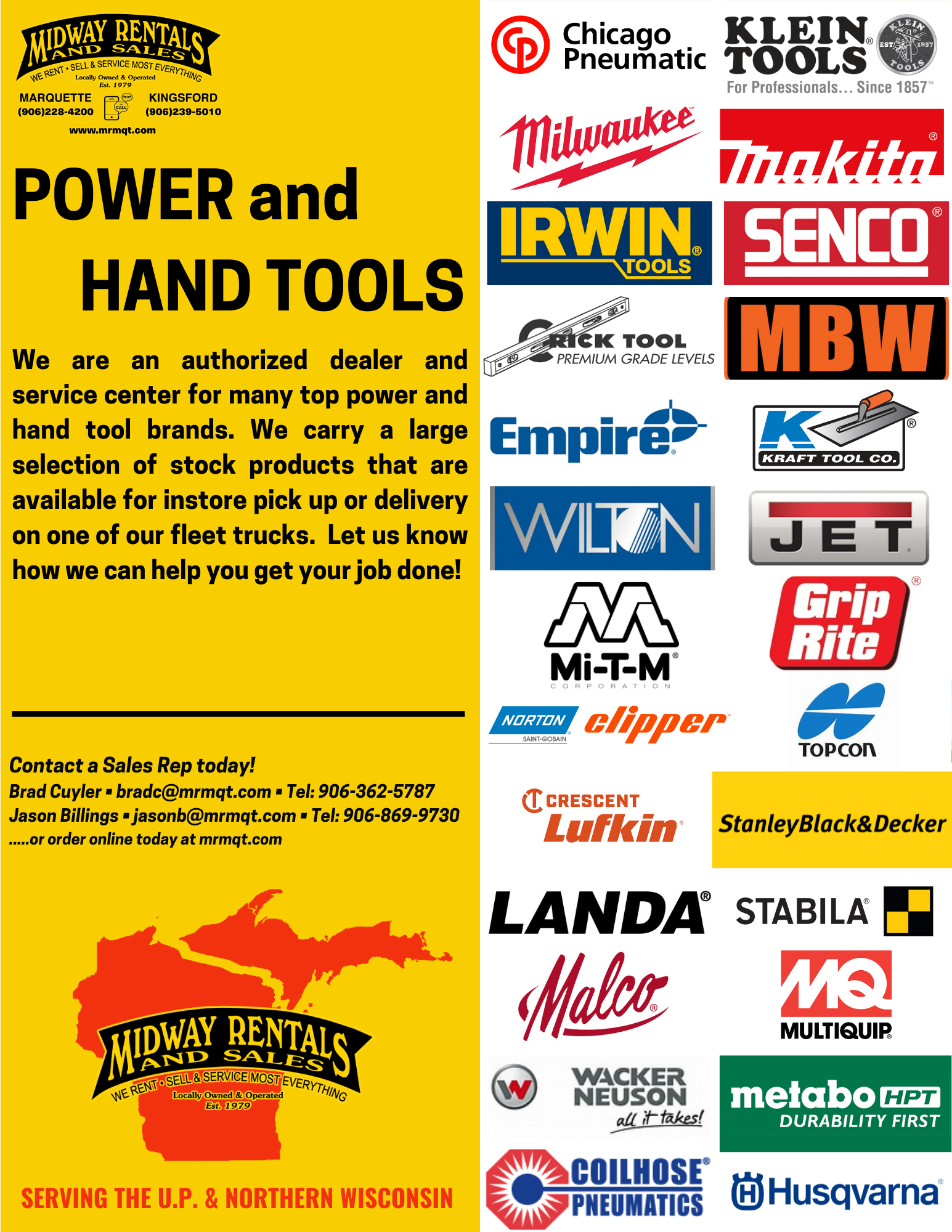 POWER AND HAND TOOLS LINE CARD